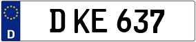 Trailer License Plate